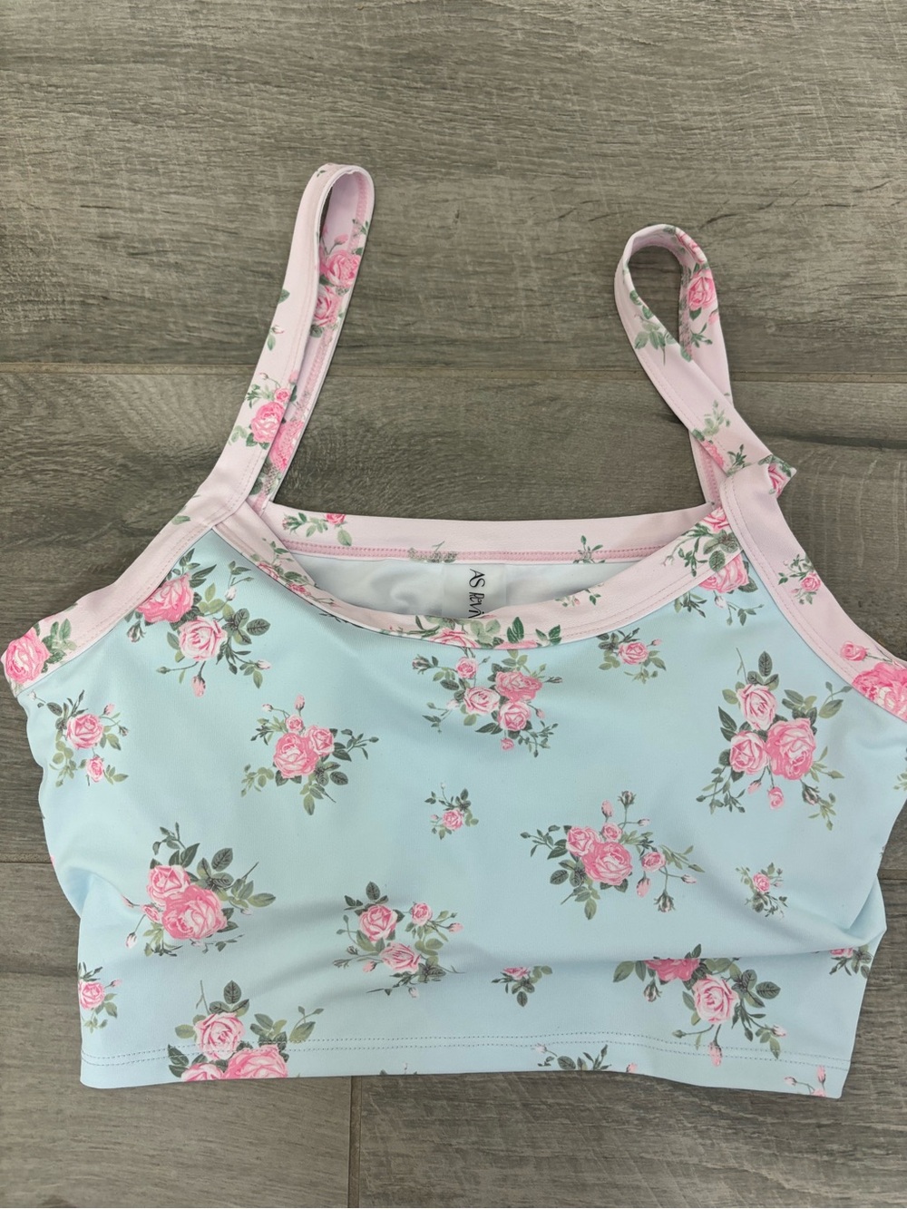 Altr’d State Floral Blue & Pink Two-Piece Crop Top and Skirt Set NWT - Picture 9 of 13